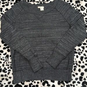 DKNY JEANS GRAY METALLIC SWEATER